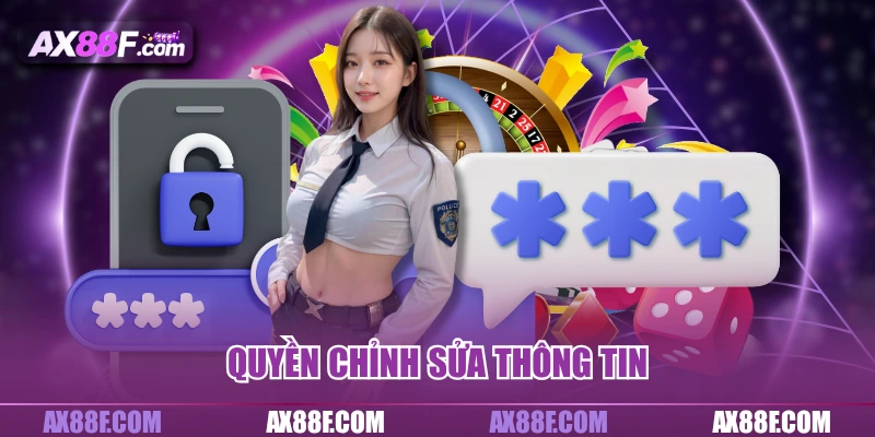 Quyền chỉnh sửa thông tin